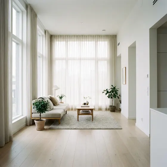 Helles Wohnzimmer als Innenaufnahme im Architekturstil